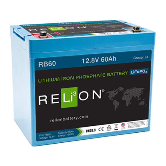 RELiON 12 8V 60Ah 4SC LiFePO4 Battery