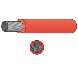 Tinned battery cable - Flexible